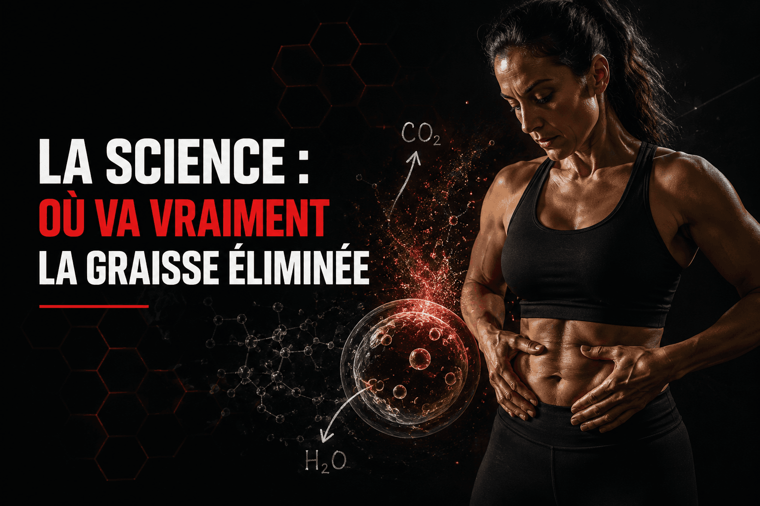 Poumons illustrant l’élimination du CO₂ issu de l’oxydation des graisses