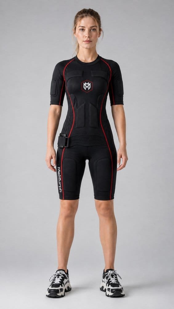 Combinaison MetaMurph EMS, coupe femme, vue de face