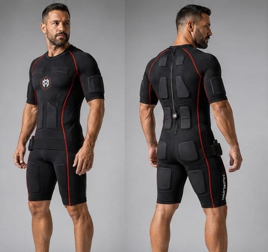Combinaison EMS MetaMurph portée par un client